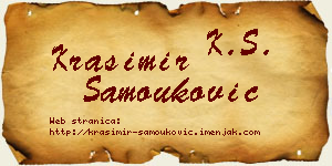 Krasimir Samouković vizit kartica